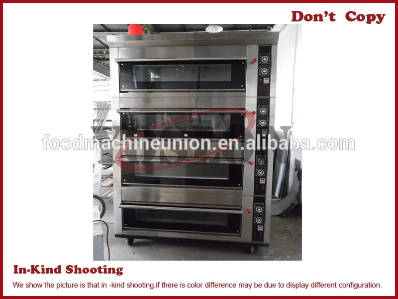 3 deck 12tray commercial bakery equipment electric deck oven bread bascuit baking oven euipment for sell