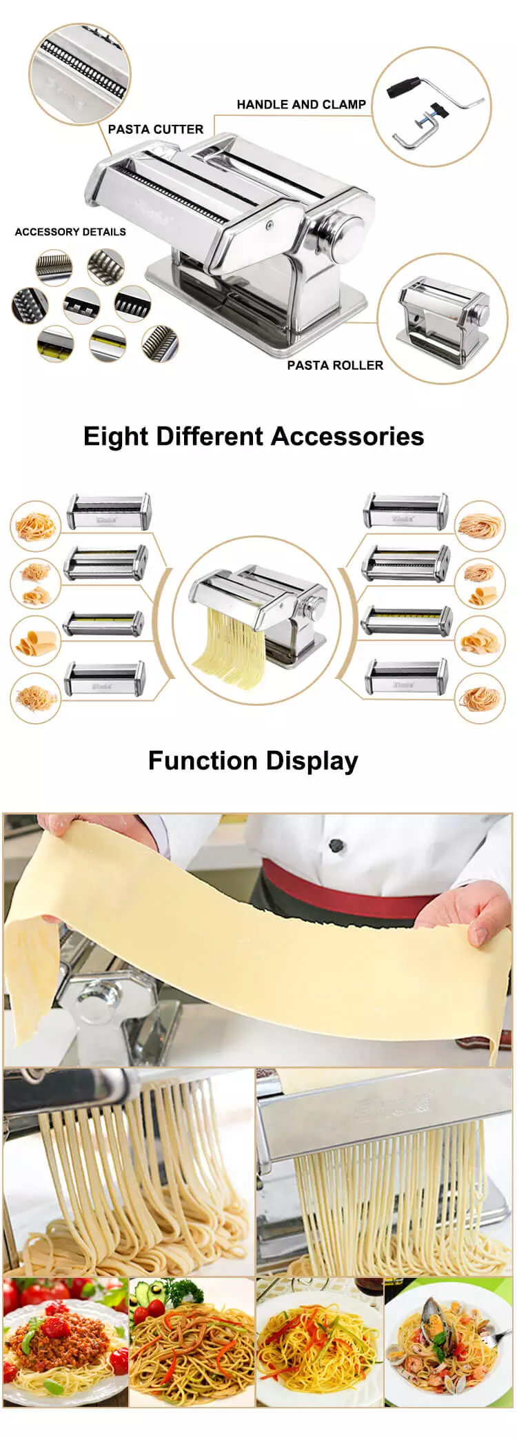 Professional Stainless Steel Manual Noodle Machine