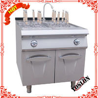 Commercial Kitchen Equipment Electric Counter Top Gas Pasta Cooker With Cabinet