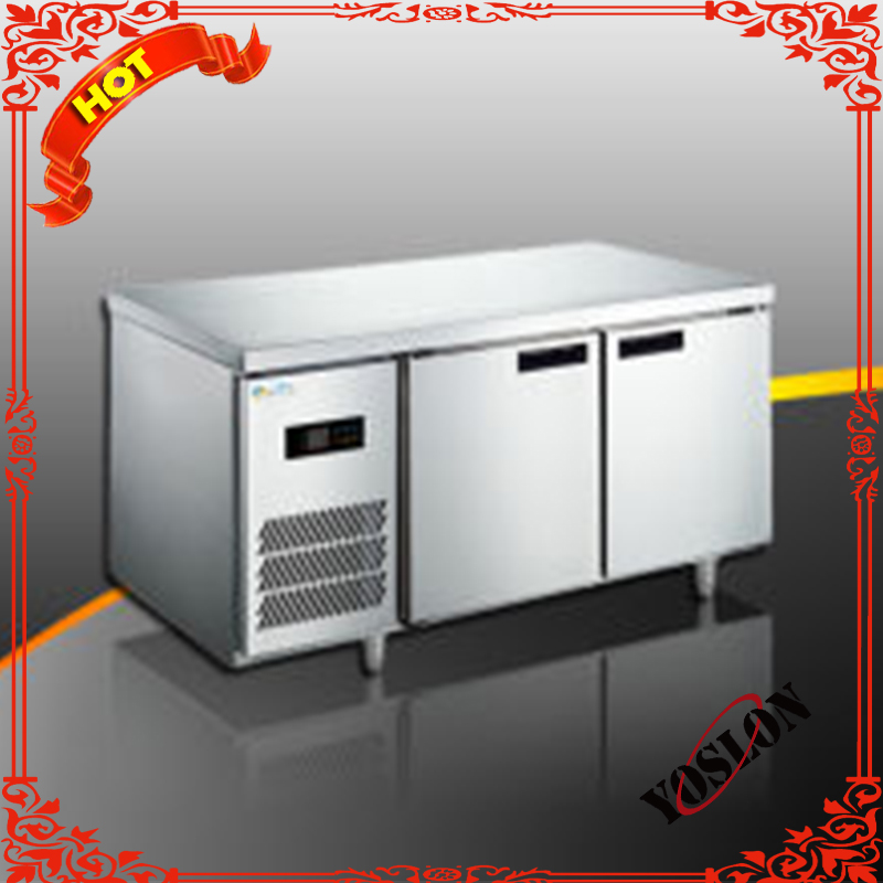 Auto Defrosting Stainless Steel Refrigerator Cabinets and Refrigerated Work Table