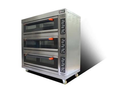 Bread Oven, Bakery Used Gas/Electric Deck Oven, 3 Deck Bakery Oven