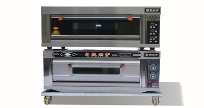 Commercial electric high temperature oven single deck two trays bread electric baking oven