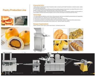 HD-988 Automatic Pastry Production Line for pastry/mooncake/green bean bread/pasta