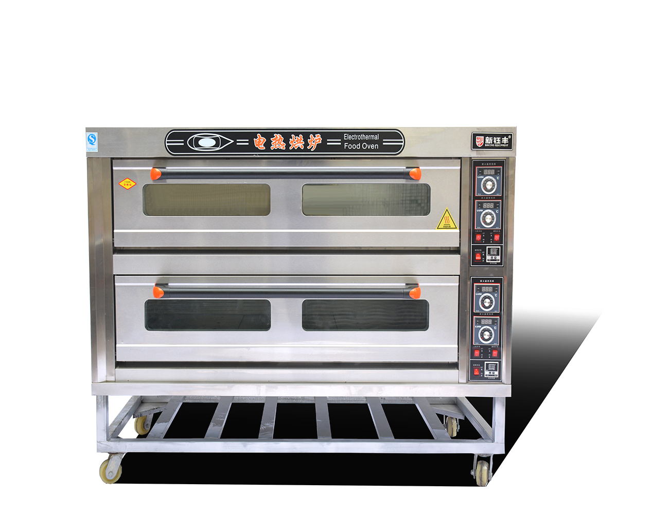 Commercial electric high temperature oven 2 deck 6 trays bread electric baking oven
