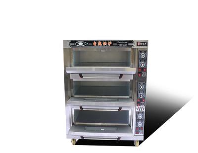 electric high temperature oven 3 deck 9 trays bread electric baking oven